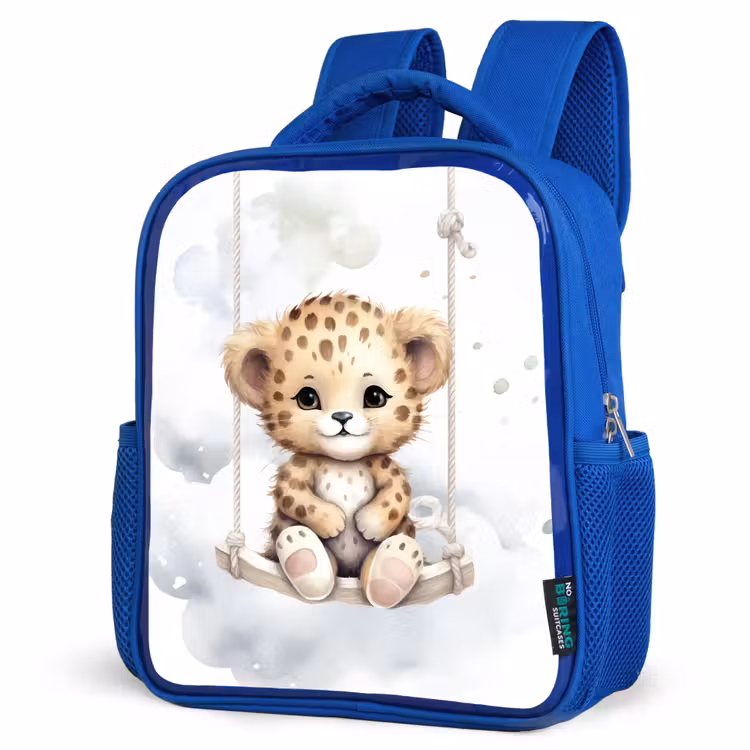 Kinderrucksack - Blau - Leopard - Tier - Kinder — 7