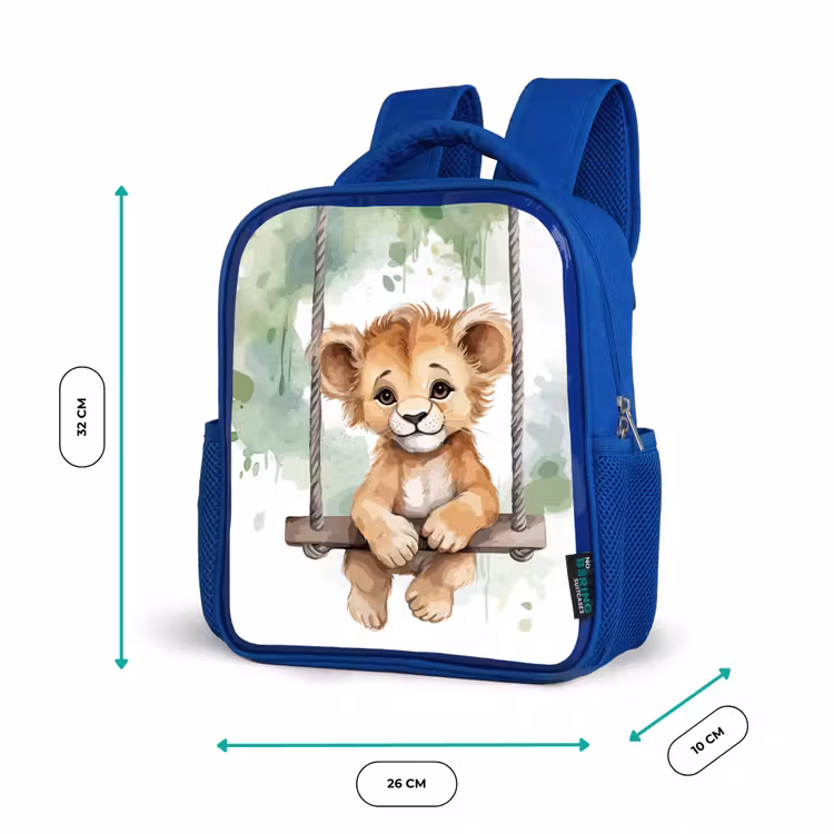 Kinderrucksack - Blau - Löwe - Tier - Kinder - Dschungel — 6