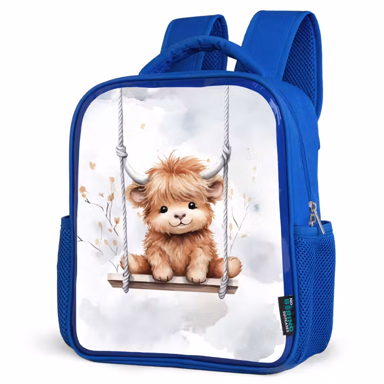 Kinderrucksack - Blau - Schottischer Hochländer - Tier - Kinder — 7