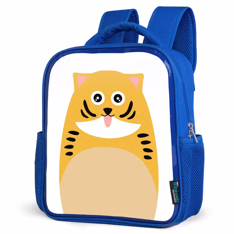 Kinderrucksack - Blau - Tierporträt - Katze - Kinder — 7