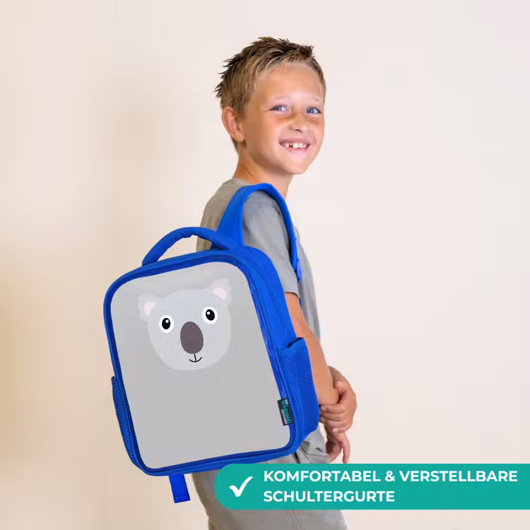 Kinderrucksack - Blau - Tierporträt - Koala - grau — 5