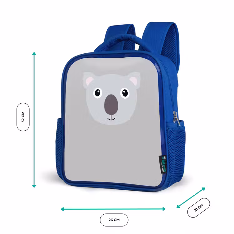 Kinderrucksack - Blau - Tierporträt - Koala - grau — 6