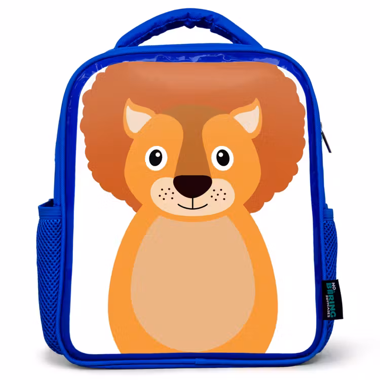 Kinderrucksack - Blau - Tierporträt - Löwe - Kinder — 1