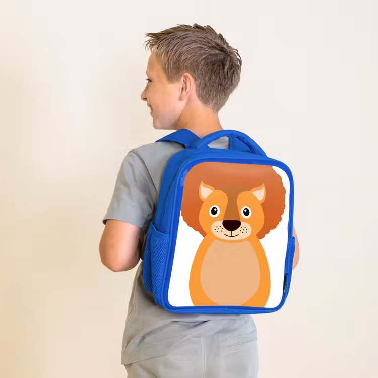 Kinderrucksack - Blau - Tierporträt - Löwe - Kinder — 2