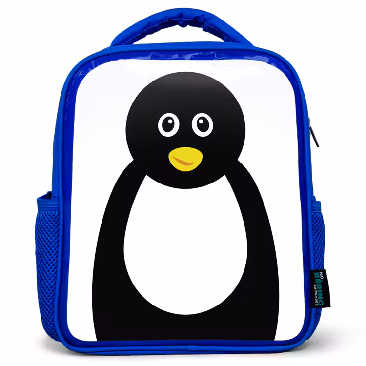 Kinderrucksack - Blau - Tierporträt - Pinguin - Kinder — 1