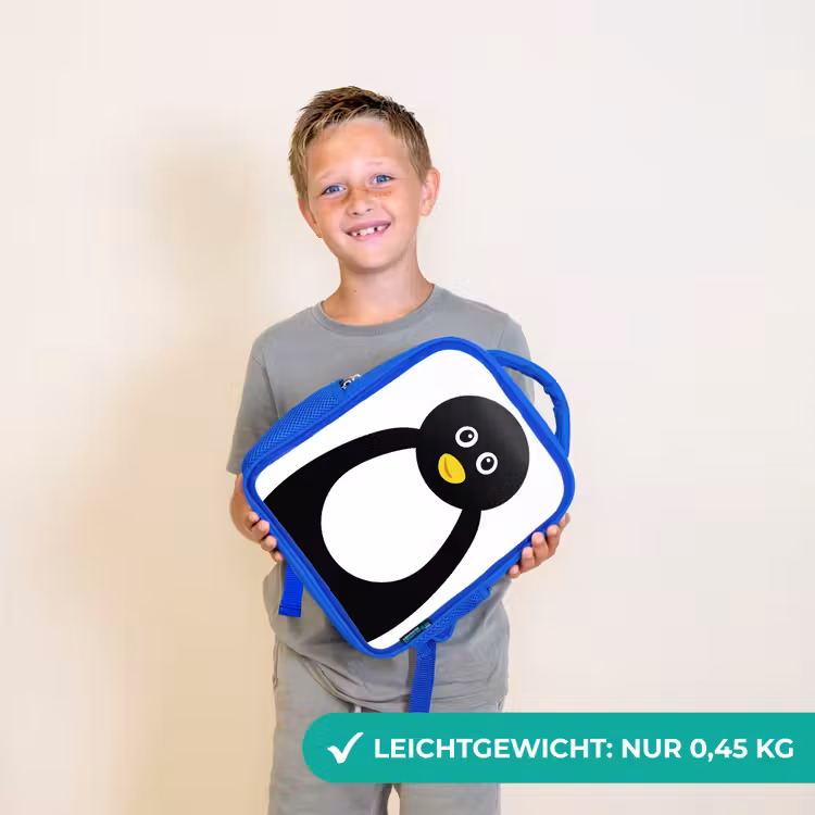 Kinderrucksack - Blau - Tierporträt - Pinguin - Kinder — 4
