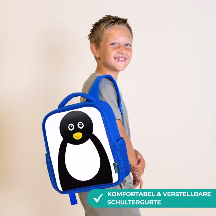 Kinderrucksack - Blau - Tierporträt - Pinguin - Kinder — 5