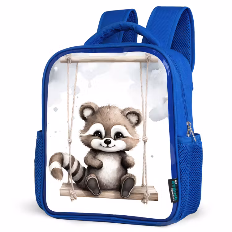 Kinderrucksack - Blau - Waschbär - Tier - Kinder — 7