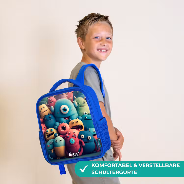 Kinderrucksack - Blau - Weiche und konvexe Proben — 5