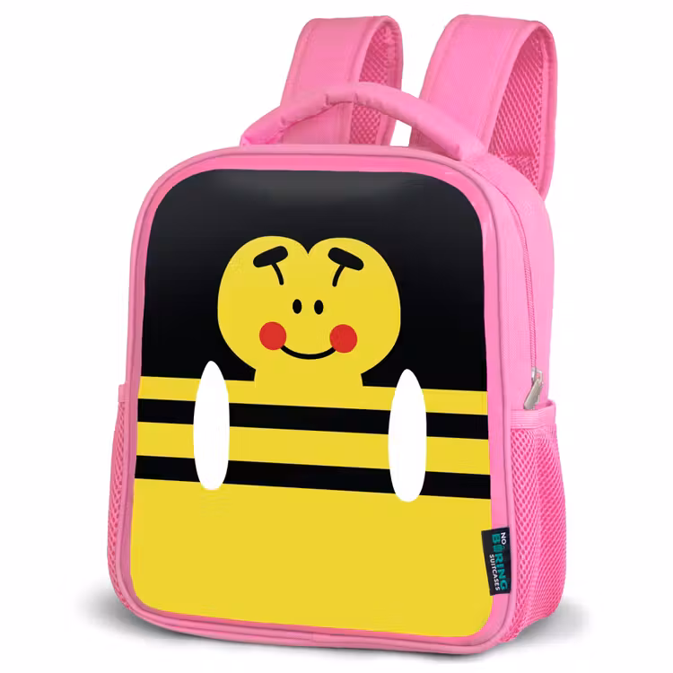 Kinderrucksack - Rosa - Tierporträt - Biene - gelb — 4