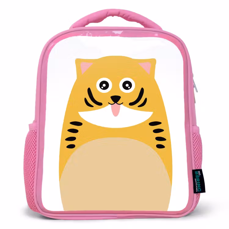 Kinderrucksack - Rosa - Tierporträt - Katze - Kinder — 1