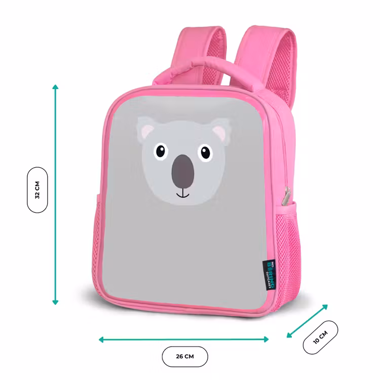 Kinderrucksack - Rosa - Tierporträt - Koala - grau — 2