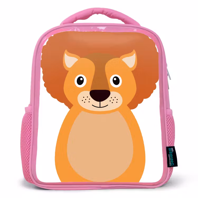 Kinderrucksack - Rosa - Tierporträt - Löwe - Kinder — 1
