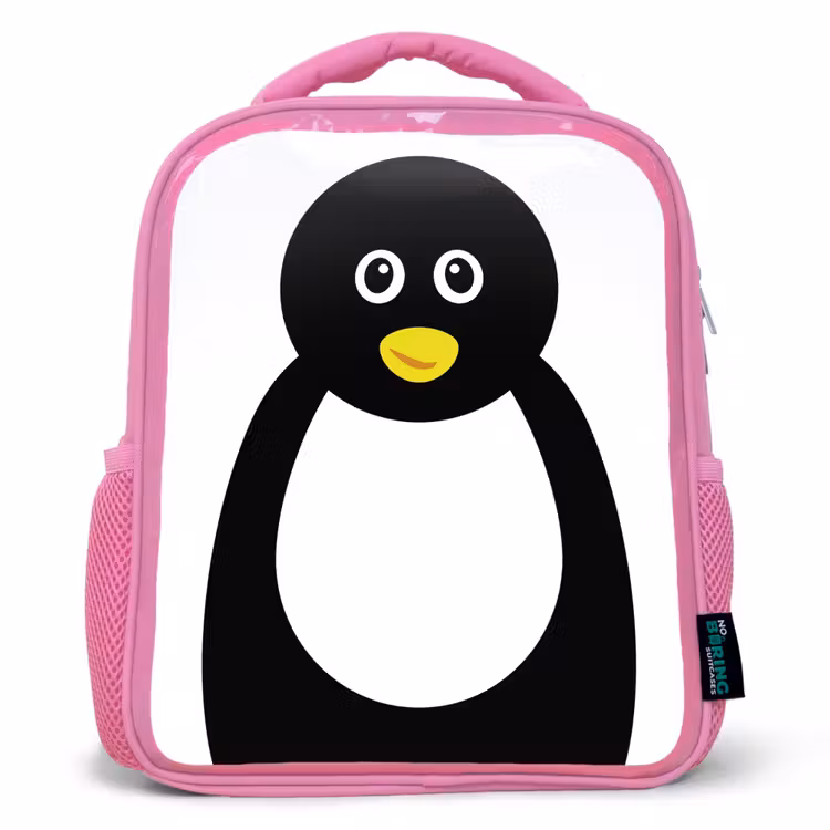 Kinderrucksack - Rosa - Tierporträt - Pinguin - Kinder — 1