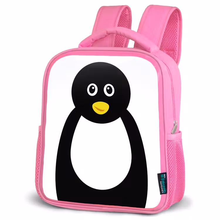 Kinderrucksack - Rosa - Tierporträt - Pinguin - Kinder — 4