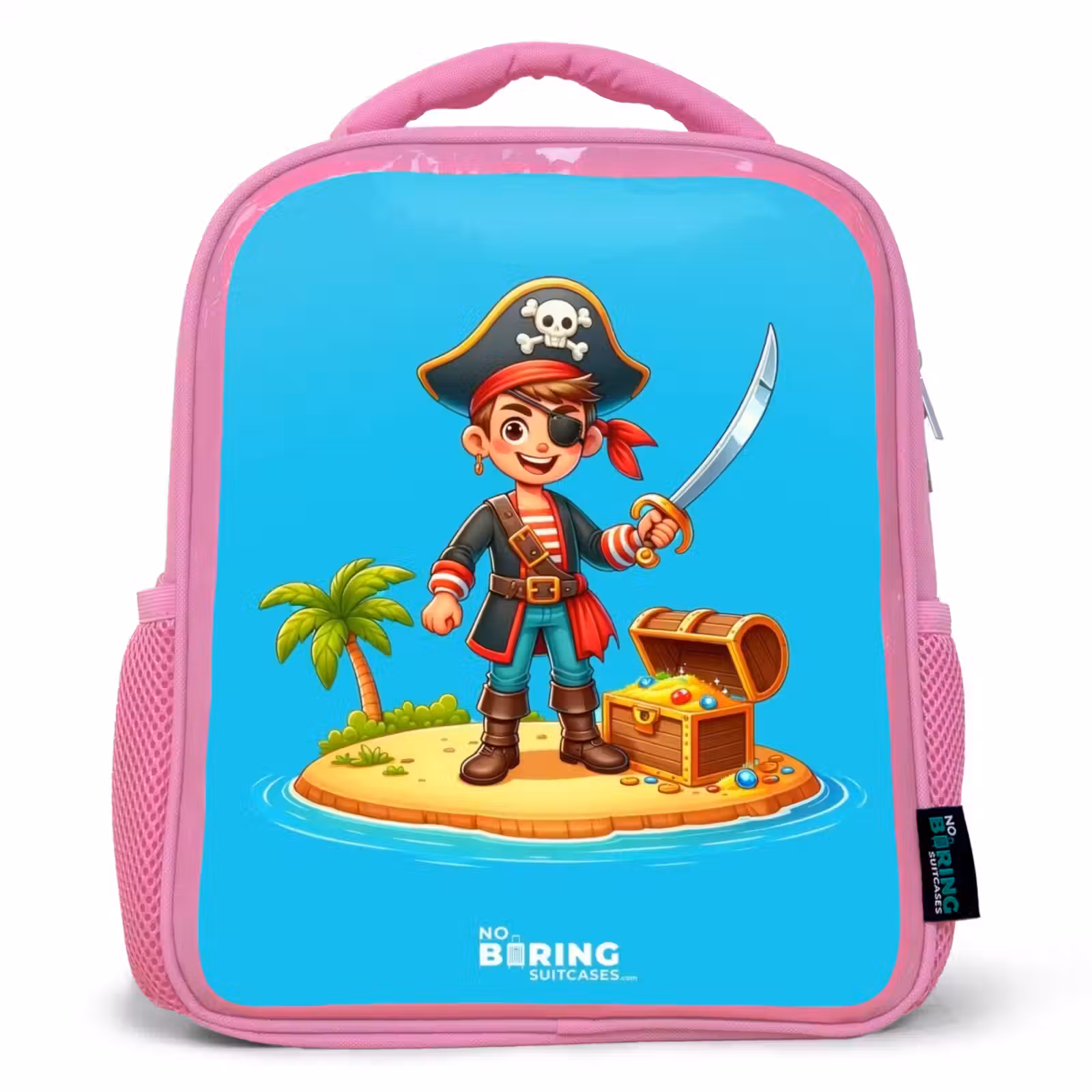 Kinderrucksack - Rosa - Pirat bereit zum Plündern — 1