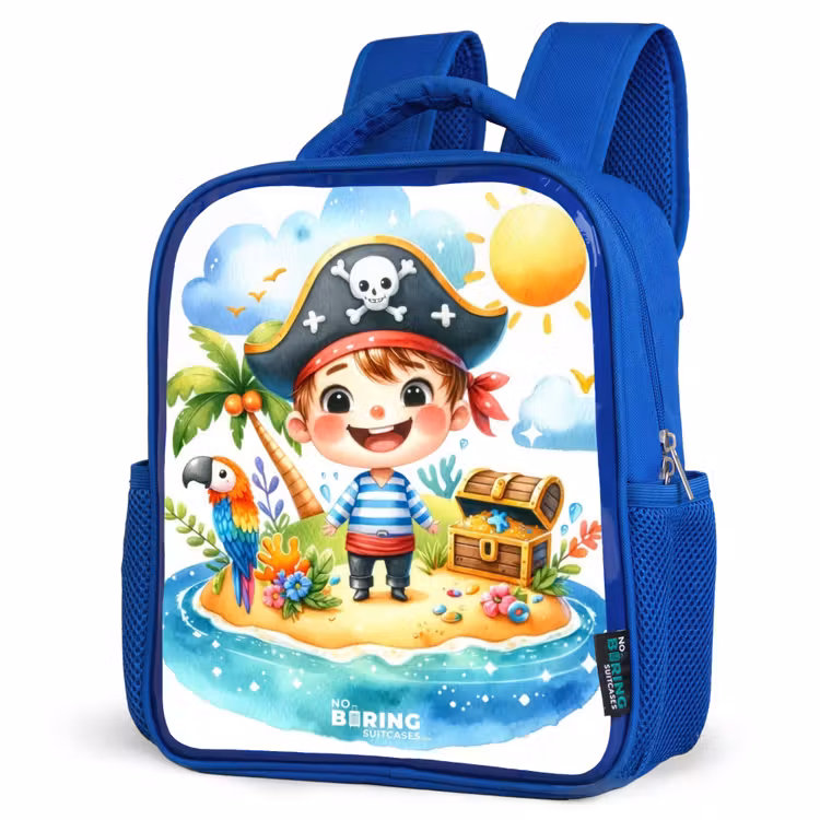 Kinderrucksack - Blau - Pirat auf einer Insel — 7