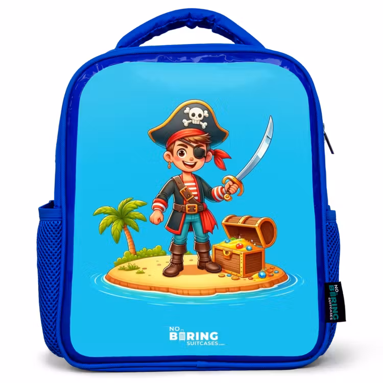 Kinderrucksack - Blau - Pirat bereit zum Plündern — 1
