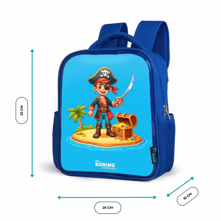 Kinderrucksack - Blau - Pirat bereit zum Plündern — 6