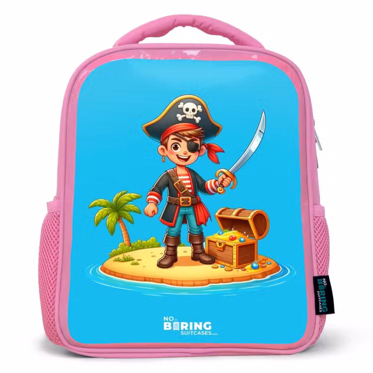 Kinderrucksack - Rosa - Pirat bereit zum Plündern — 1