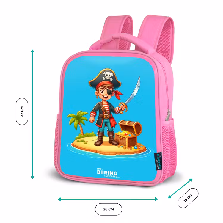 Kinderrucksack - Rosa - Pirat bereit zum Plündern — 2