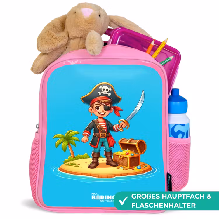 Kinderrucksack - Rosa - Pirat bereit zum Plündern — 3