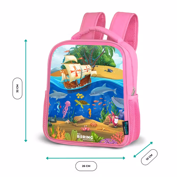 Kinderrucksack - Rosa - Segelschiff auf dem Ozean — 2