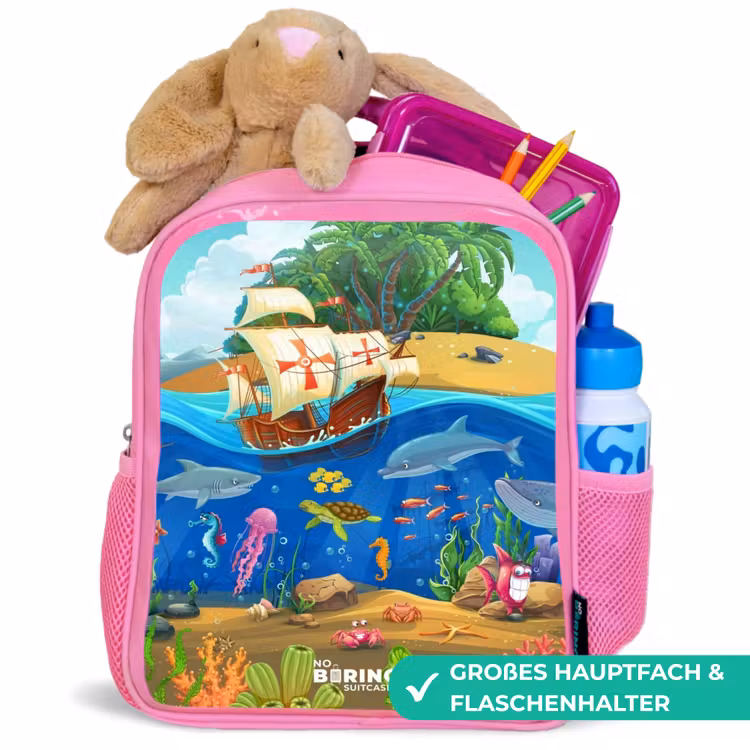 Kinderrucksack - Rosa - Segelschiff auf dem Ozean — 3