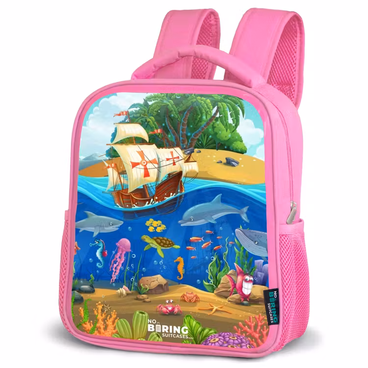 Kinderrucksack - Rosa - Segelschiff auf dem Ozean — 4