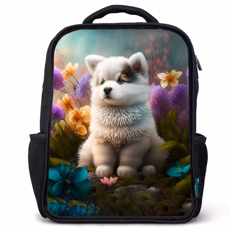 Kinderrucksack - Schwarz - Flauschiger Franky — 1