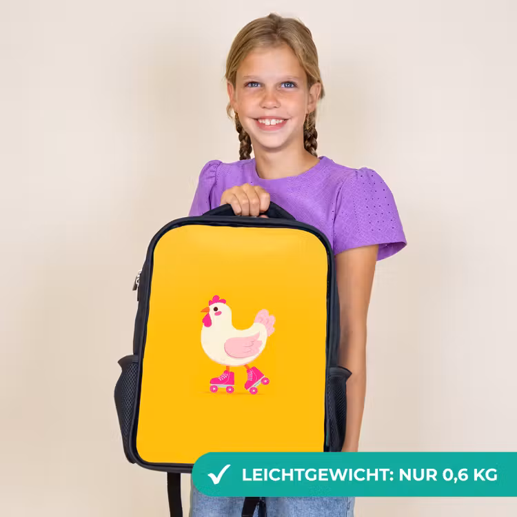 Kinderrucksack - Schwarz - Kip - Rollschuhe - Gelb — 7