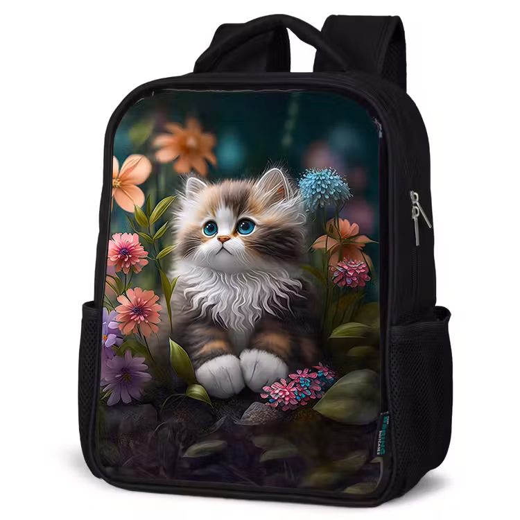 Kinderrucksack - Schwarz - Knuddeliger Sjakie — 4