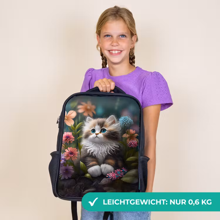 Kinderrucksack - Schwarz - Knuddeliger Sjakie — 7