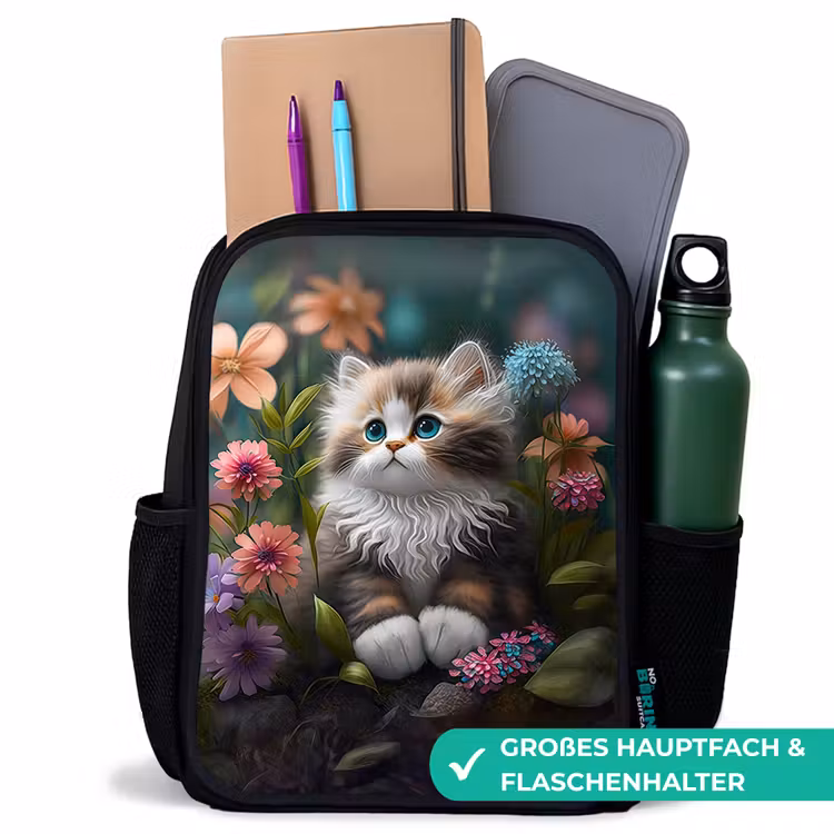 Kinderrucksack - Schwarz - Knuddeliger Sjakie — 8