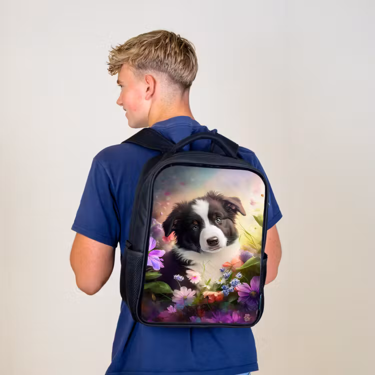 Kinderrucksack - Schwarz - Lasse der kleine Hund — 3