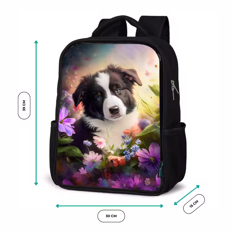 Kinderrucksack - Schwarz - Lasse der kleine Hund — 6