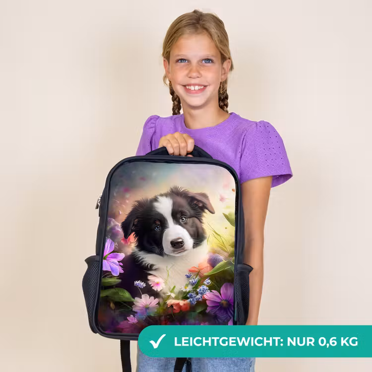 Kinderrucksack - Schwarz - Lasse der kleine Hund — 7