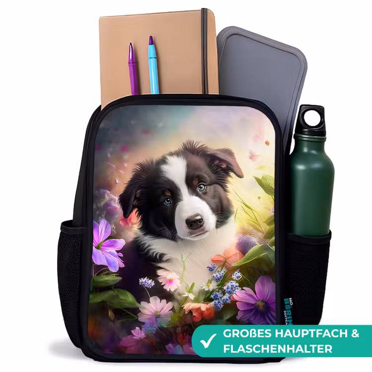 Kinderrucksack - Schwarz - Lasse der kleine Hund — 8