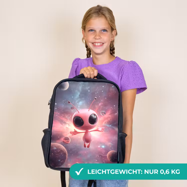 Kinderrucksack - Schwarz - Freudensprünge zwischen den Sternen — 7