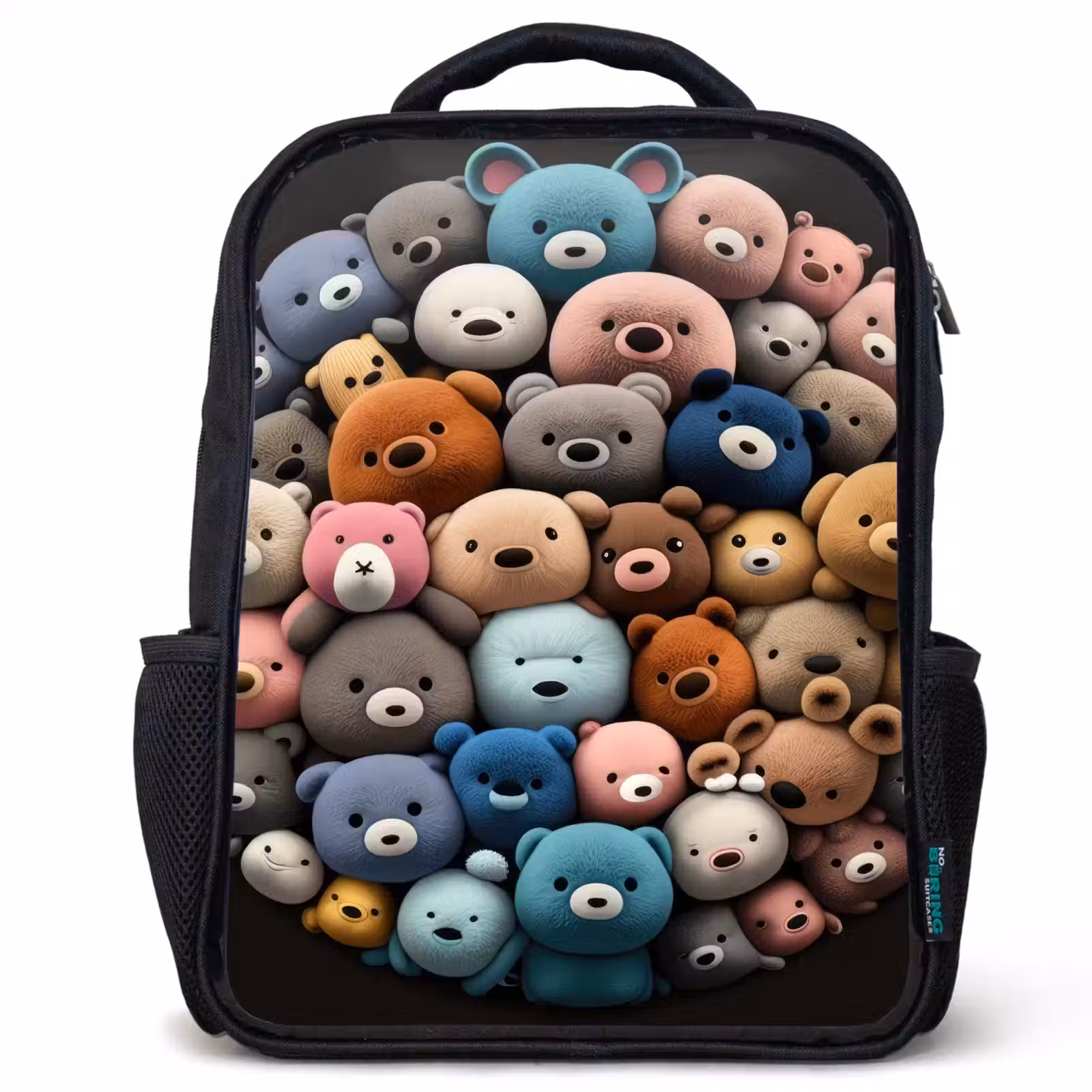 Kinderrucksack - Schwarz - Bärenparty — 1
