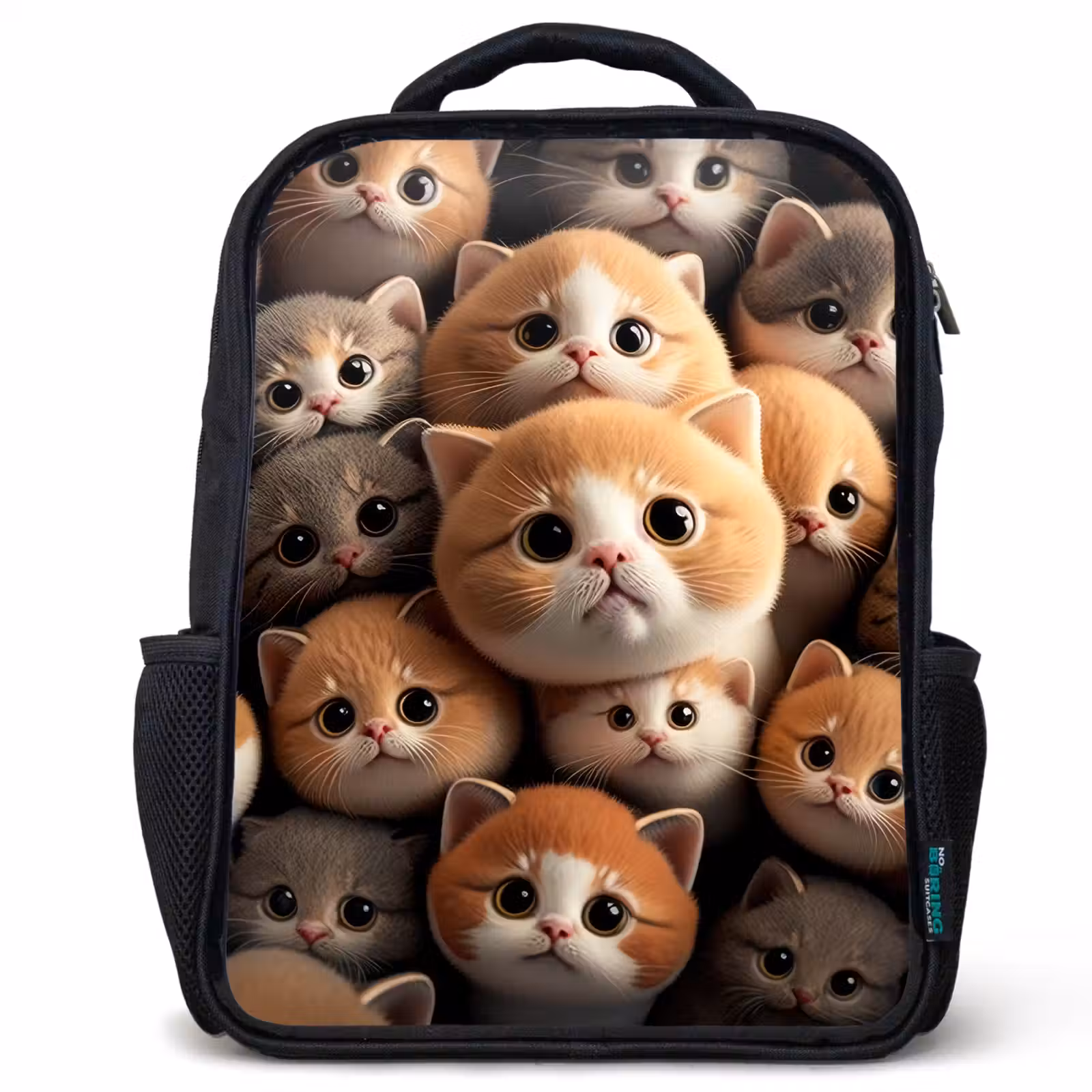 Kinderrucksack - Schwarz - Kuschelige Katzen — 1