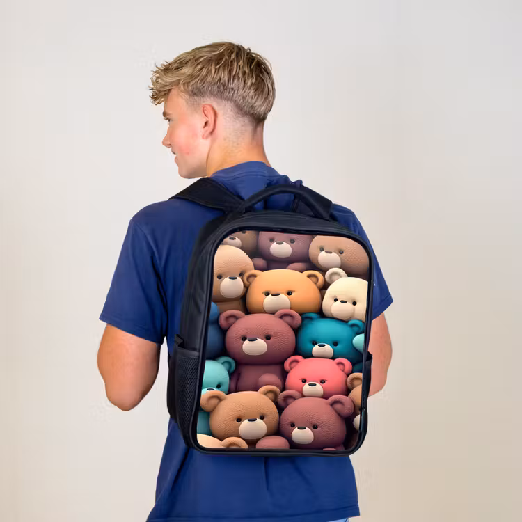 Kinderrucksack - Schwarz - Bären Bonanza — 3