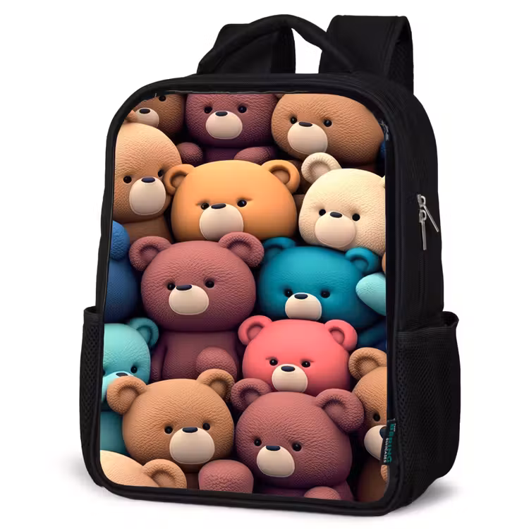 Kinderrucksack - Schwarz - Bären Bonanza — 4