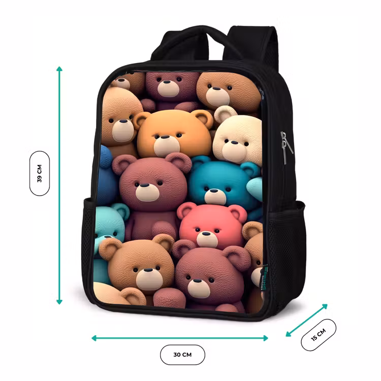 Kinderrucksack - Schwarz - Bären Bonanza — 6