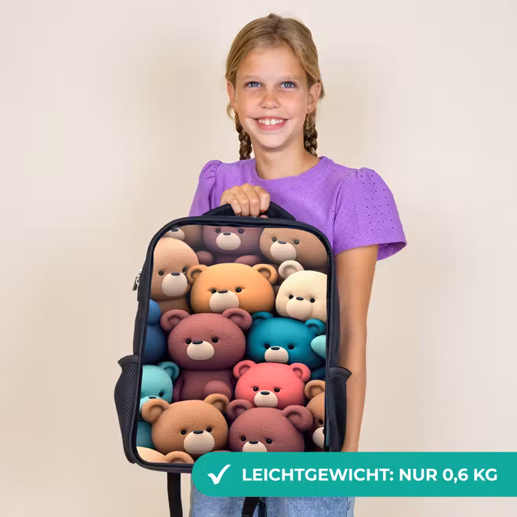 Kinderrucksack - Schwarz - Bären Bonanza — 7