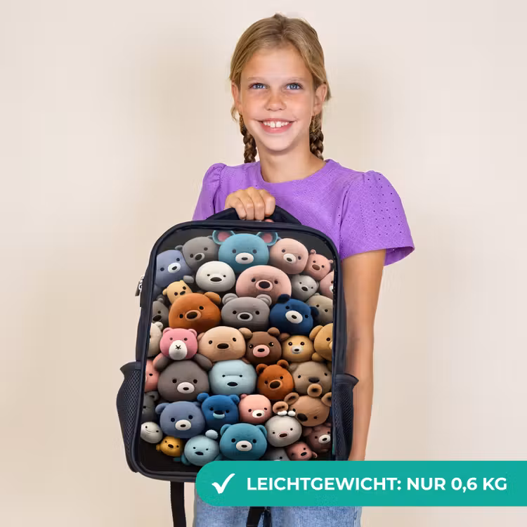 Kinderrucksack - Schwarz - Bärenparty — 7