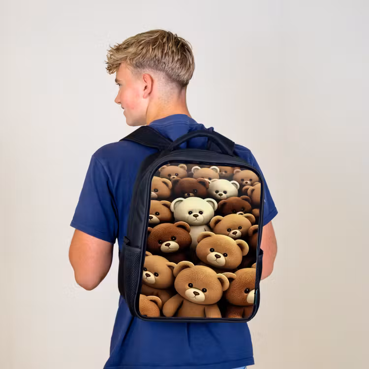 Kinderrucksack - Schwarz - Richtig gemütlich — 3