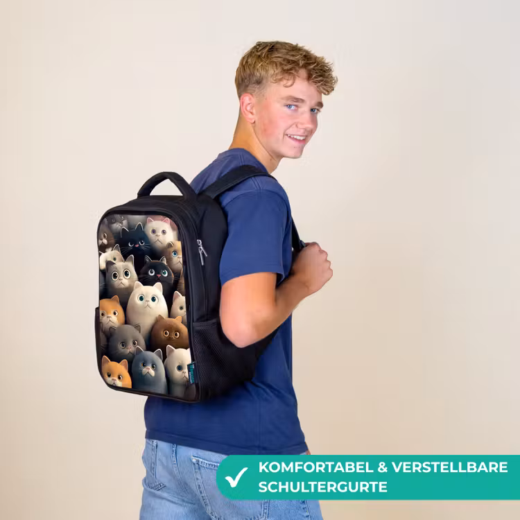 Kinderrucksack - Schwarz - Catcall — 9