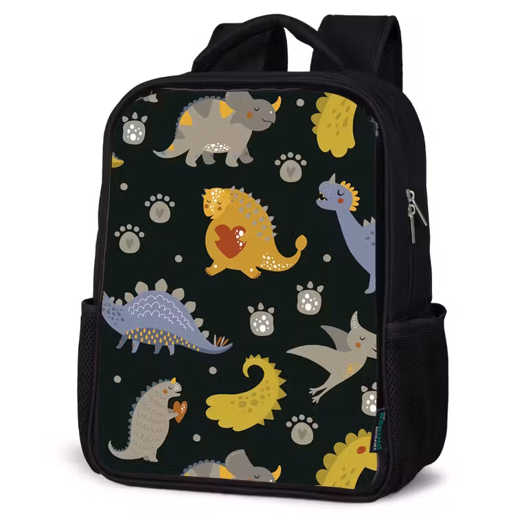 Kinderrucksack - Schwarz - Dino - Kinder - Schnittmuster - Jungen - Mädchen - Dinosaurier — 4