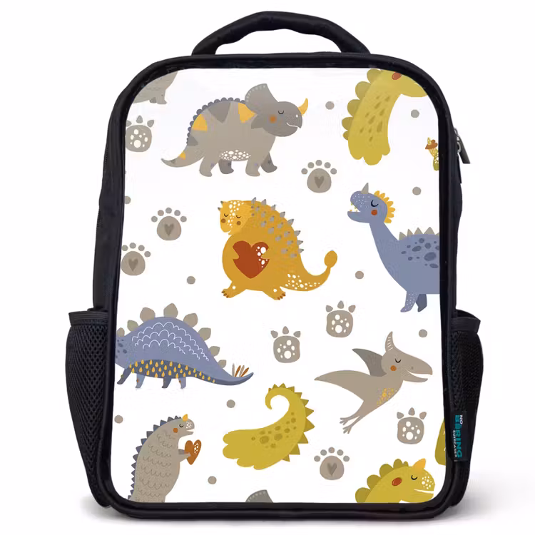 Kinderrucksack - Schwarz - Dinosaurier - Kinder - Design - Jungen - Mädchen — 1